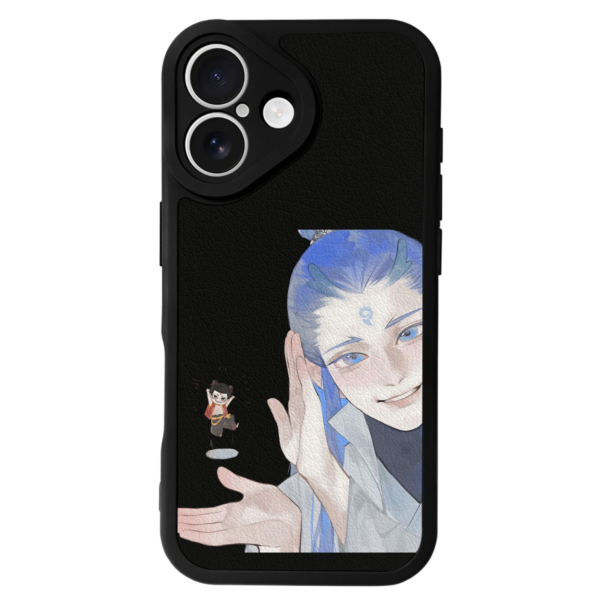 （画像用） Ne Zha 2 ナタ 魔童の大暴れ 【iPhone 16シリーズ対応】シリコンスマホケース（レザー調） 材質：シリコン